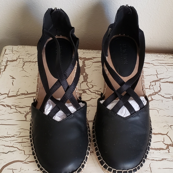 8.5 Kenneth Cole Reaction Espadrille Black Excellent Condition - Picture 2 of 6